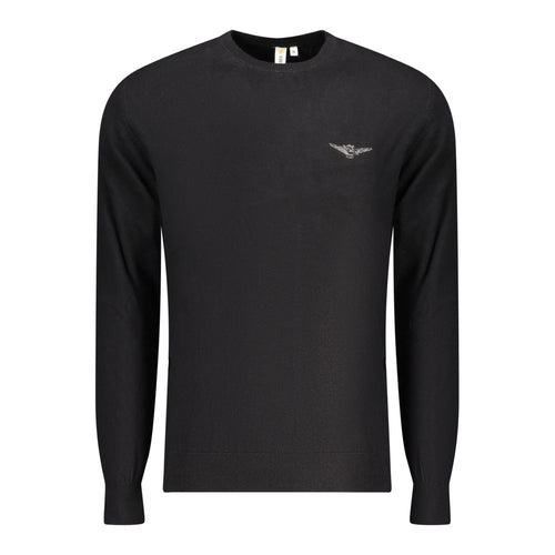 Accademia Militare Black Cotton Men's Sweater Accademia Militare