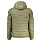 Marina Yachting Verde Poliammide men's jacket displayed on a hanger, featuring a lightweight design and full front zipper.