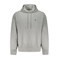 Calvin Klein gray cotton men's sweatshirt with crew neckline and long sleeves, casual and comfortable for everyday wear.