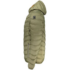 Men's green Marina Yachting Poliammide jacket with front zipper and stand collar, designed for casual and outdoor wear.