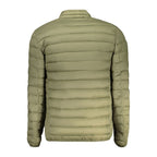Marina Yachting Verde Poliammide men's jacket with a front zipper, adjustable hood, and multiple pockets, suitable for outdoor wear.