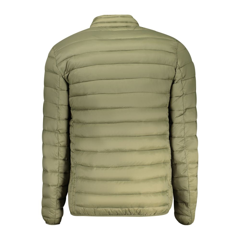 Marina Yachting Verde Poliammide men's jacket with a front zipper, adjustable hood, and multiple pockets, suitable for outdoor wear.
