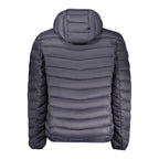 Blue Marina Yachting men's polyamide jacket with a front zipper and standing collar, designed for nautical style and weather protection.