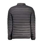 Marina Yachting Nero Poliammide men's jacket with front zipper, standing collar, and sleek navy design.