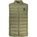 Men's Marina Yachting Verde Poliammide jacket with front zipper, stand collar, and adjustable cuffs, ideal for outdoor sailing.