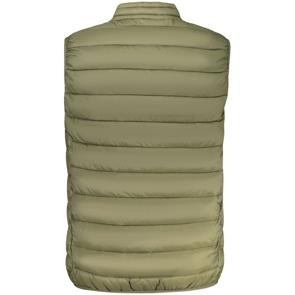 Marina Yachting Verde Poliammide men's jacket with front zipper and adjustable hood, lightweight waterproof outdoor outerwear