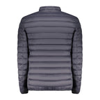 Marina Yachting blue polyamide men's jacket displayed on a hanger, showcasing lightweight waterproof outdoor clothing.
