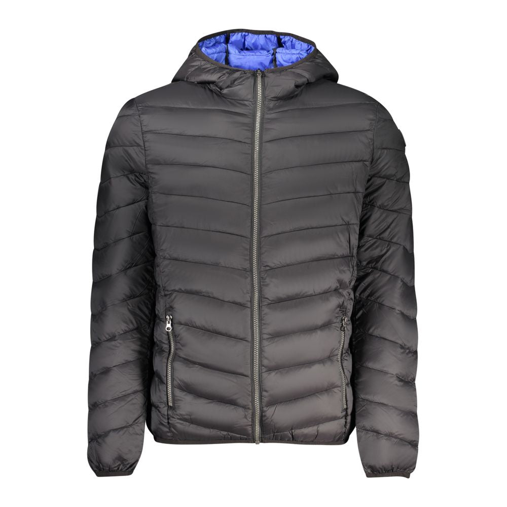 Marina Yachting Nero Poliammide men's jacket displayed on a hanger, showcasing the lightweight, waterproof design and modern style.