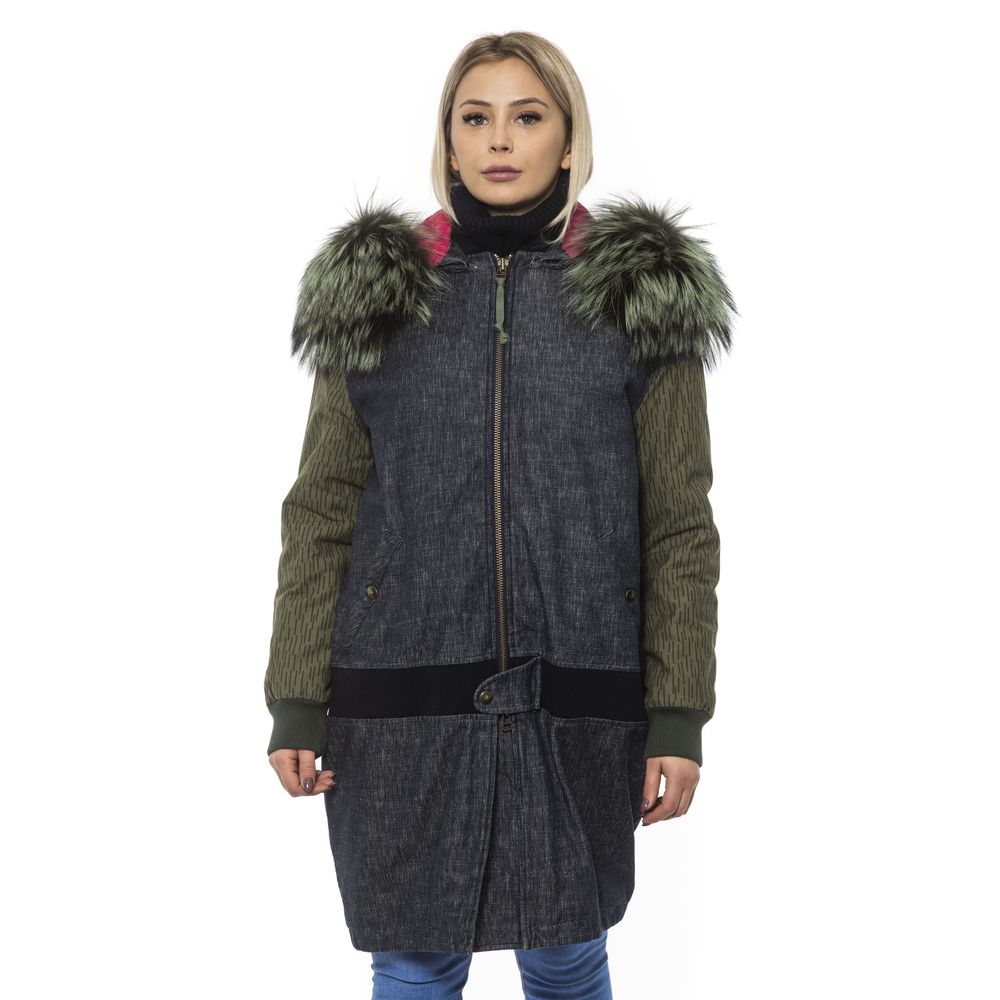 Mr&Mrs Italy Gray Leather Women Bomber Jacket Mr&Mrs Italy
