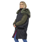 Mr&Mrs Italy Gray Leather Women Bomber Jacket Mr&Mrs Italy