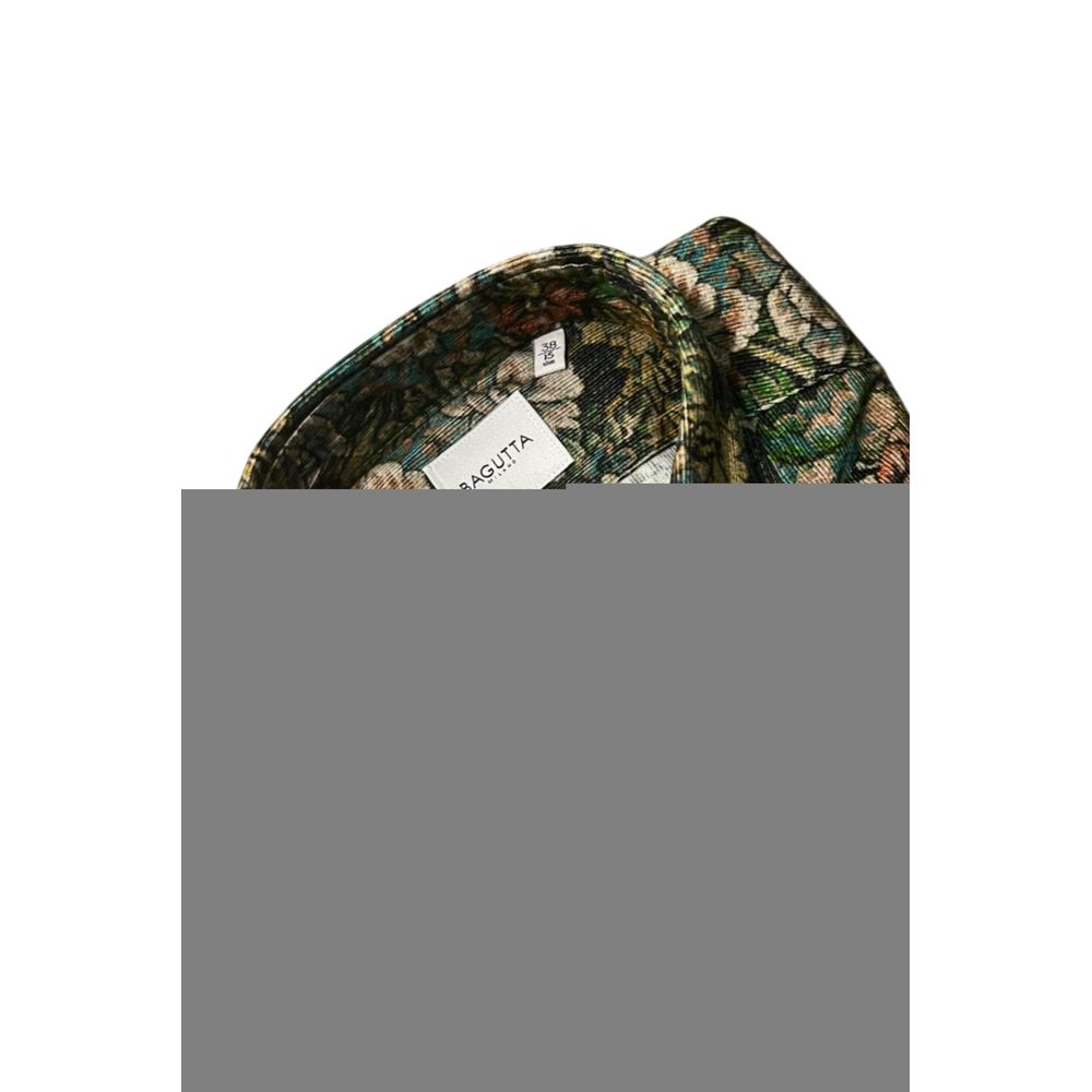 Bagutta Multicolor Cotton Men Shirt - Eljoys Fashion 