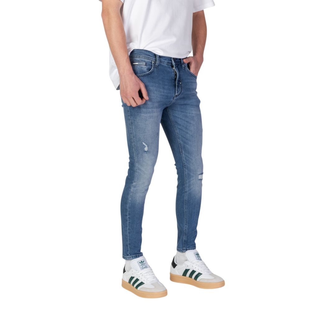Antony Morato Blue Cotton Skinny Jeans - Eljoys Fashion 