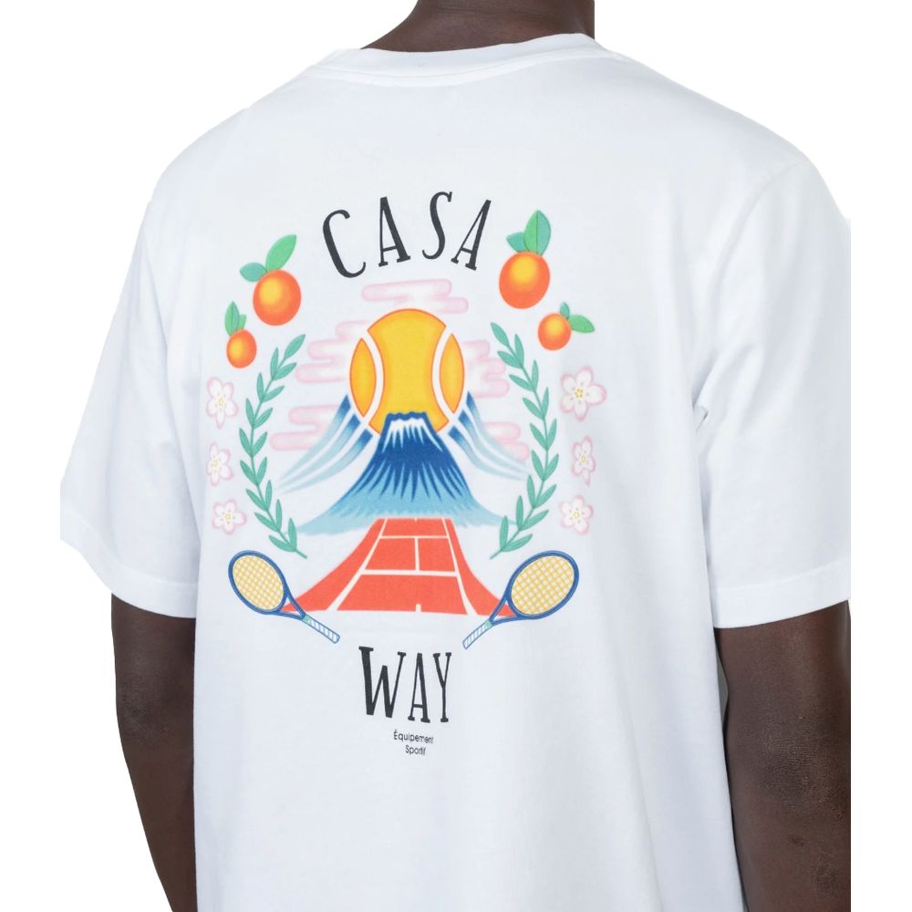 Casablanca White Cotton T-Shirt Casablanca