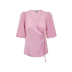 Ganni Pink Satin Tank Tops