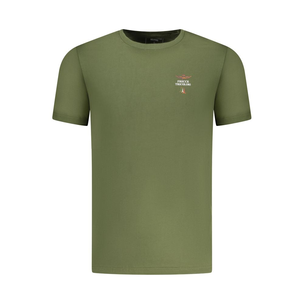 Aeronautica Militare Verde Cotton Mens Underwear Shirt Aeronautica Militare