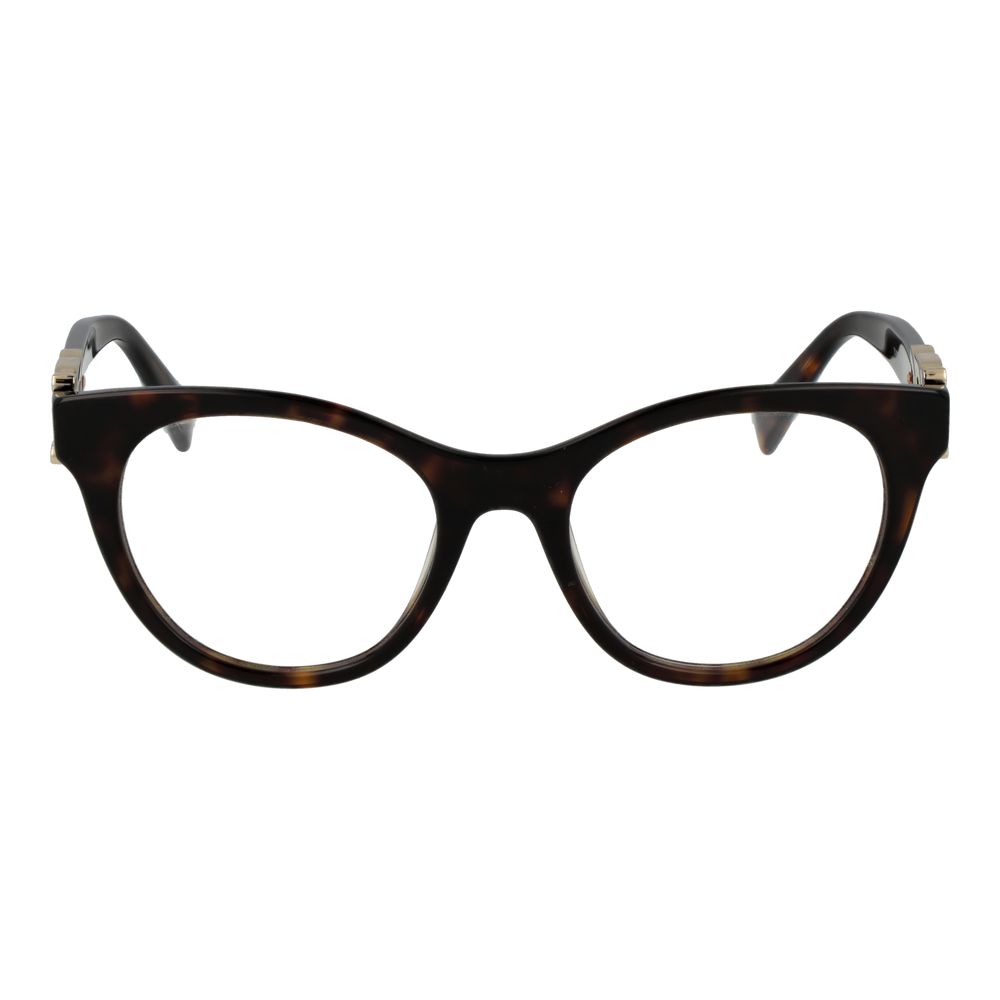 Elegant brown acetate glasses frames by Tod's, featuring a sleek design and clear lenses for stylish eye wear.