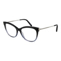 Black acetate glasses frames by Tod's with sleek, modern design and clear lenses, showcasing stylish eyewear for everyday wear.