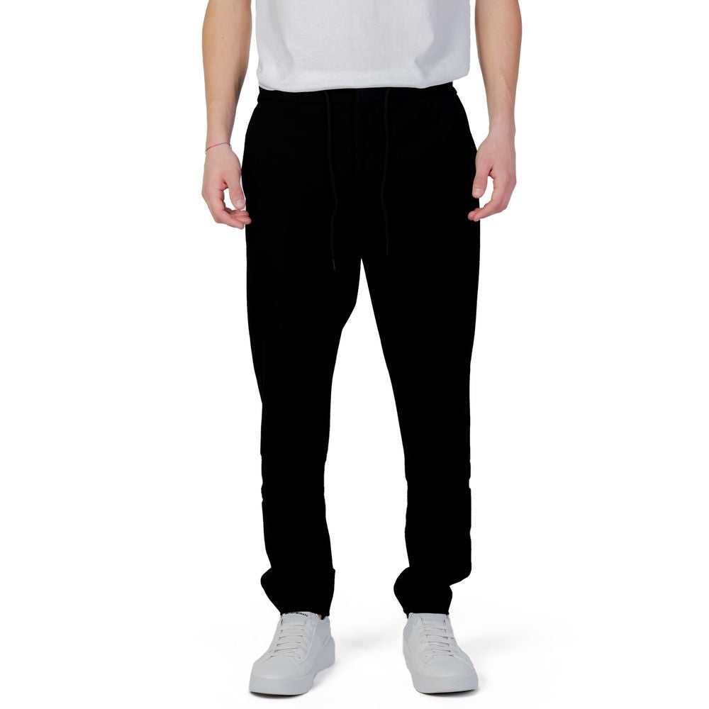 Hugo Boss Black Polyester Casual Pants Hugo Boss