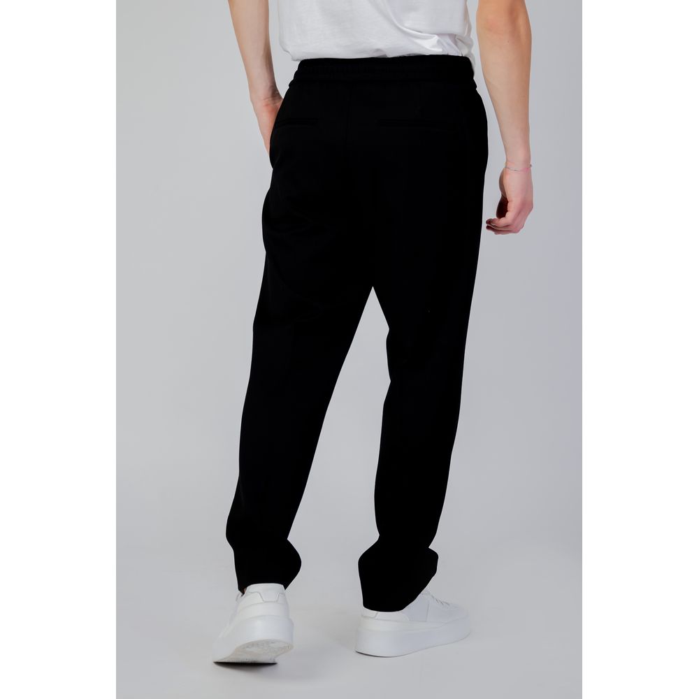 Hugo Boss Black Polyester Casual Pants Hugo Boss