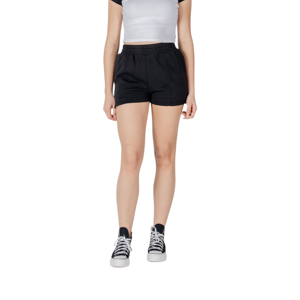 Converse Black Cotton Bermuda Shorts Converse