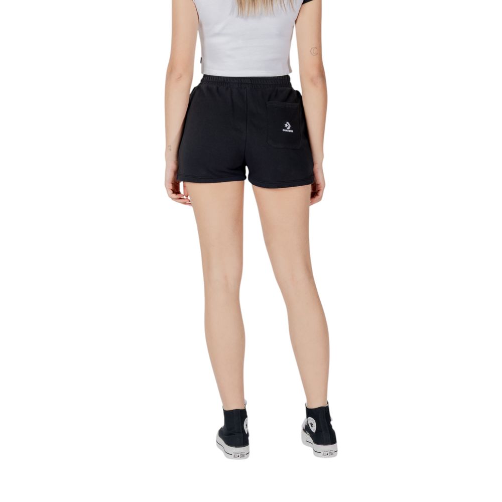 Converse Black Cotton Bermuda Shorts Converse