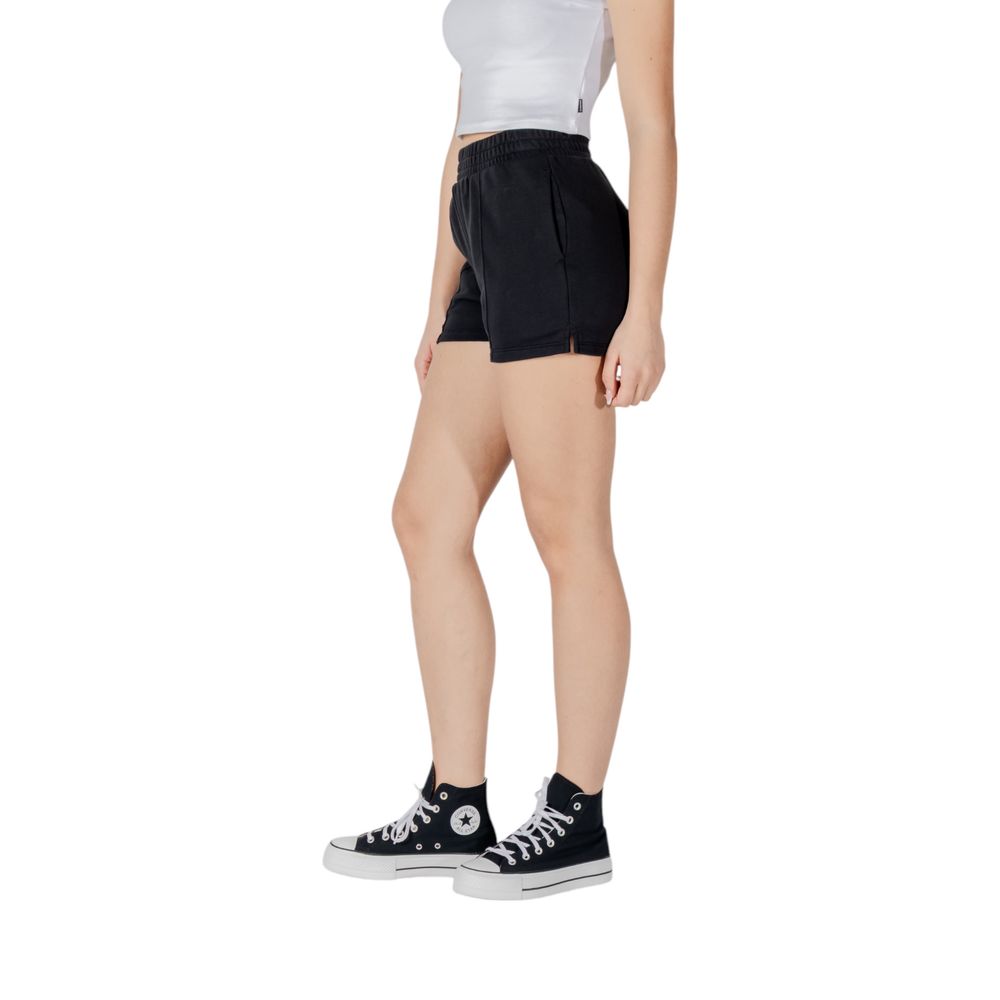 Converse Black Cotton Bermuda Shorts Converse