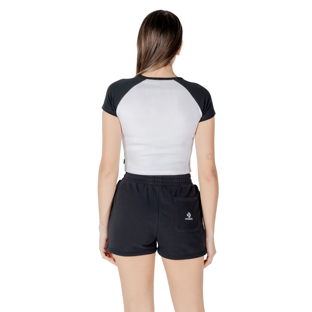 Converse Black And White Cotton T-Shirt Converse