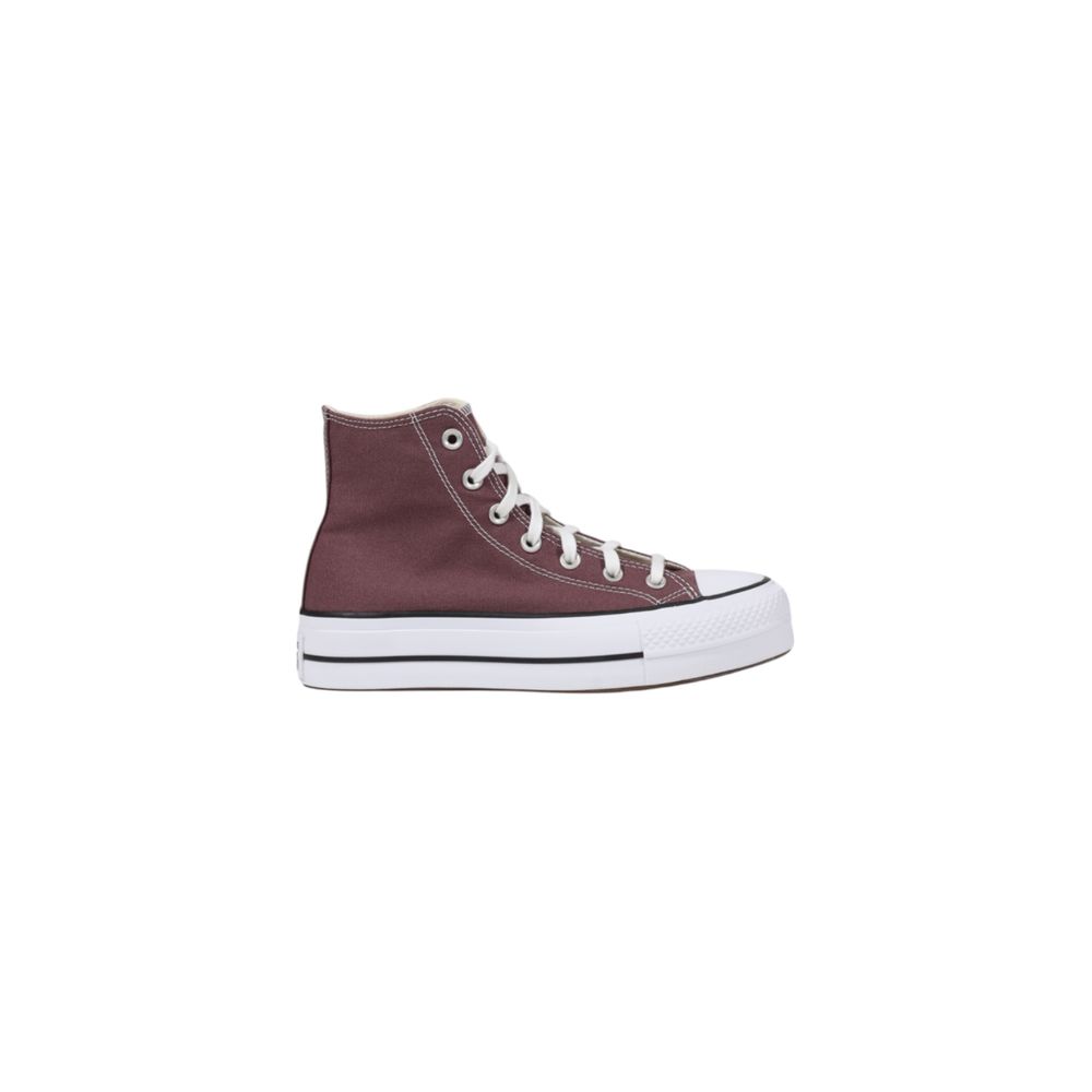 Converse Purple Fabric Platform Sneakers Converse
