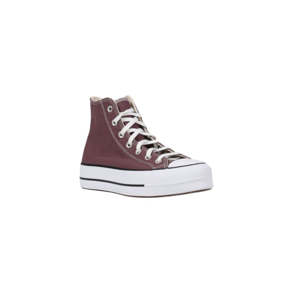 Converse Purple Fabric Platform Sneakers Converse