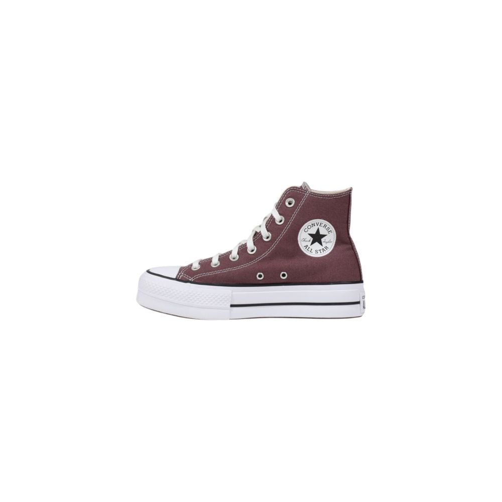 Converse Purple Fabric Platform Sneakers Converse