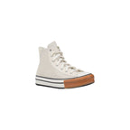 Converse Cream Leather High Top Sneakers - Eljoys Fashion 