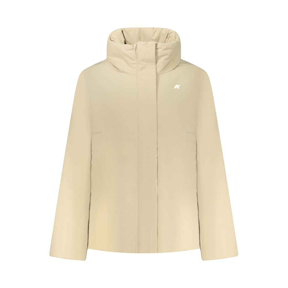 K-WAY Beige Nylon Women Jacket K-WAY
