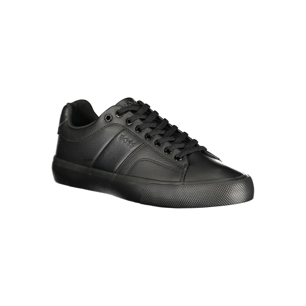 Hugo Boss Black Polyurethane Men Sneaker Hugo Boss