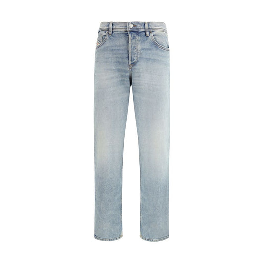 Diesel Blue Cotton Tapered Jeans Diesel