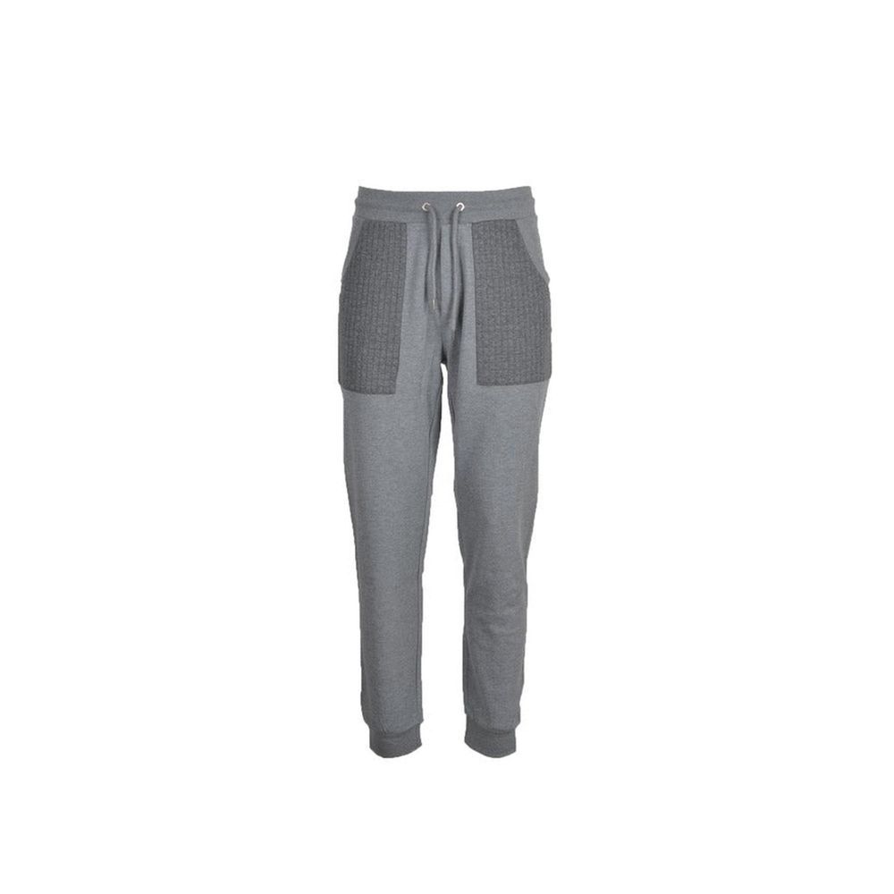 Bikkembergs Gray Cotton Joggers Workout Pants