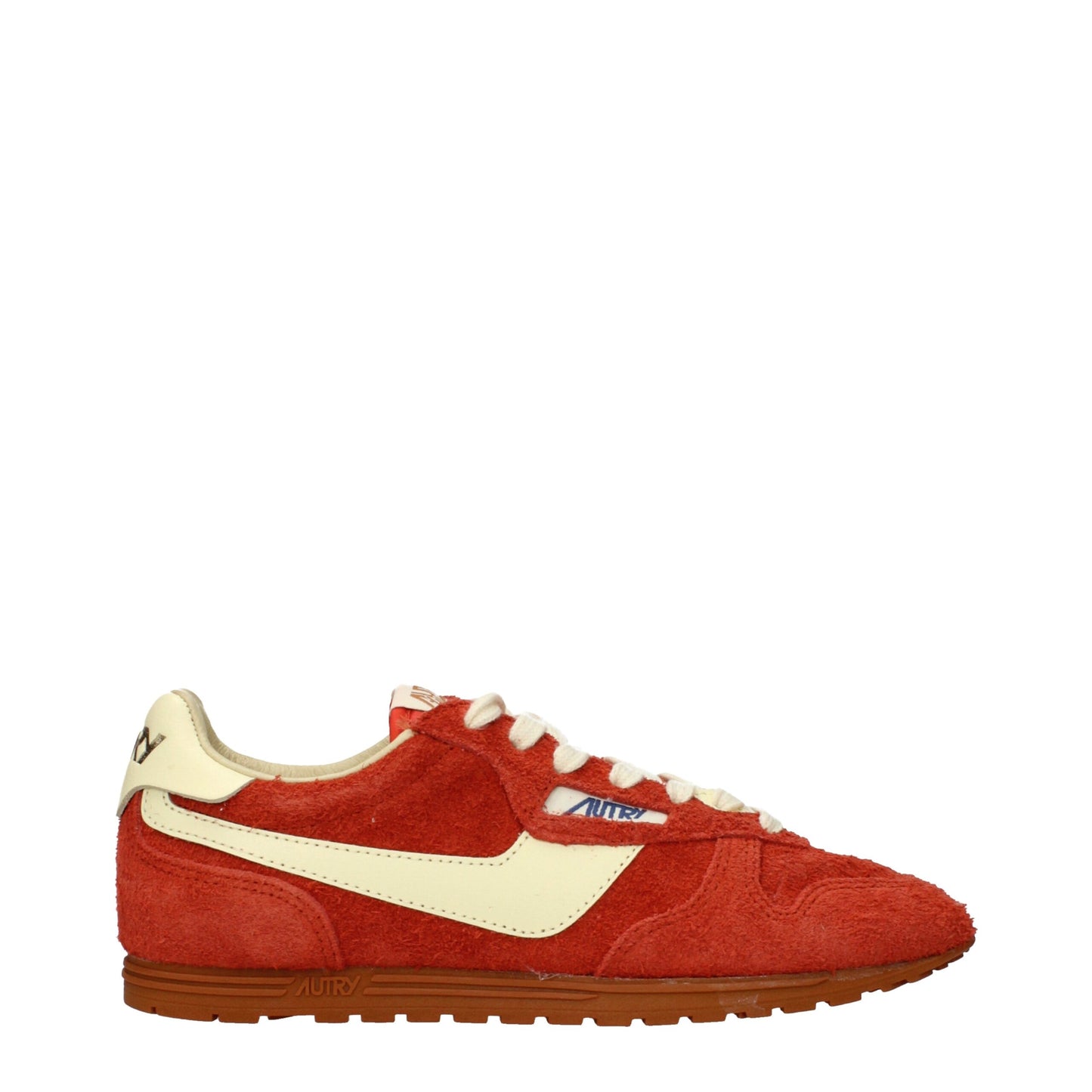 Autry Orange Leather Sneakers Autry