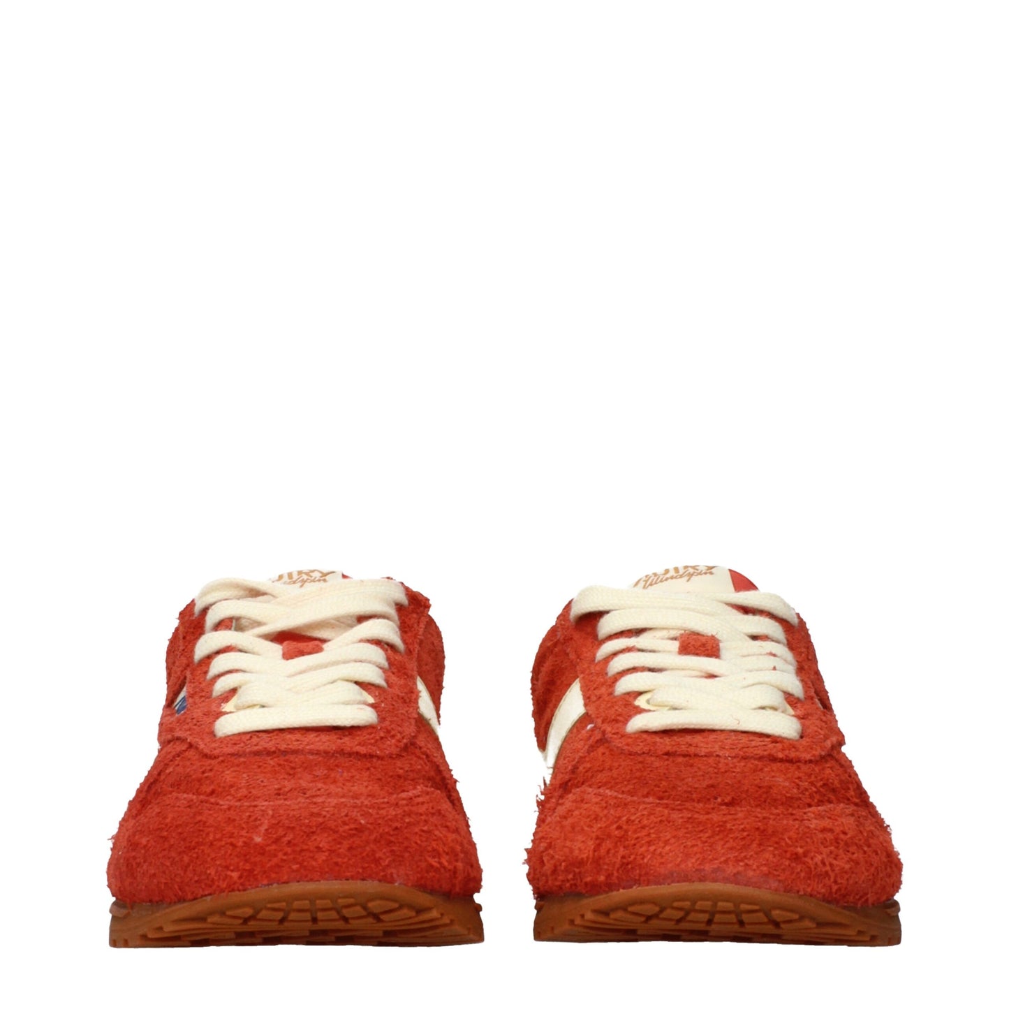 Autry Orange Leather Sneakers Autry