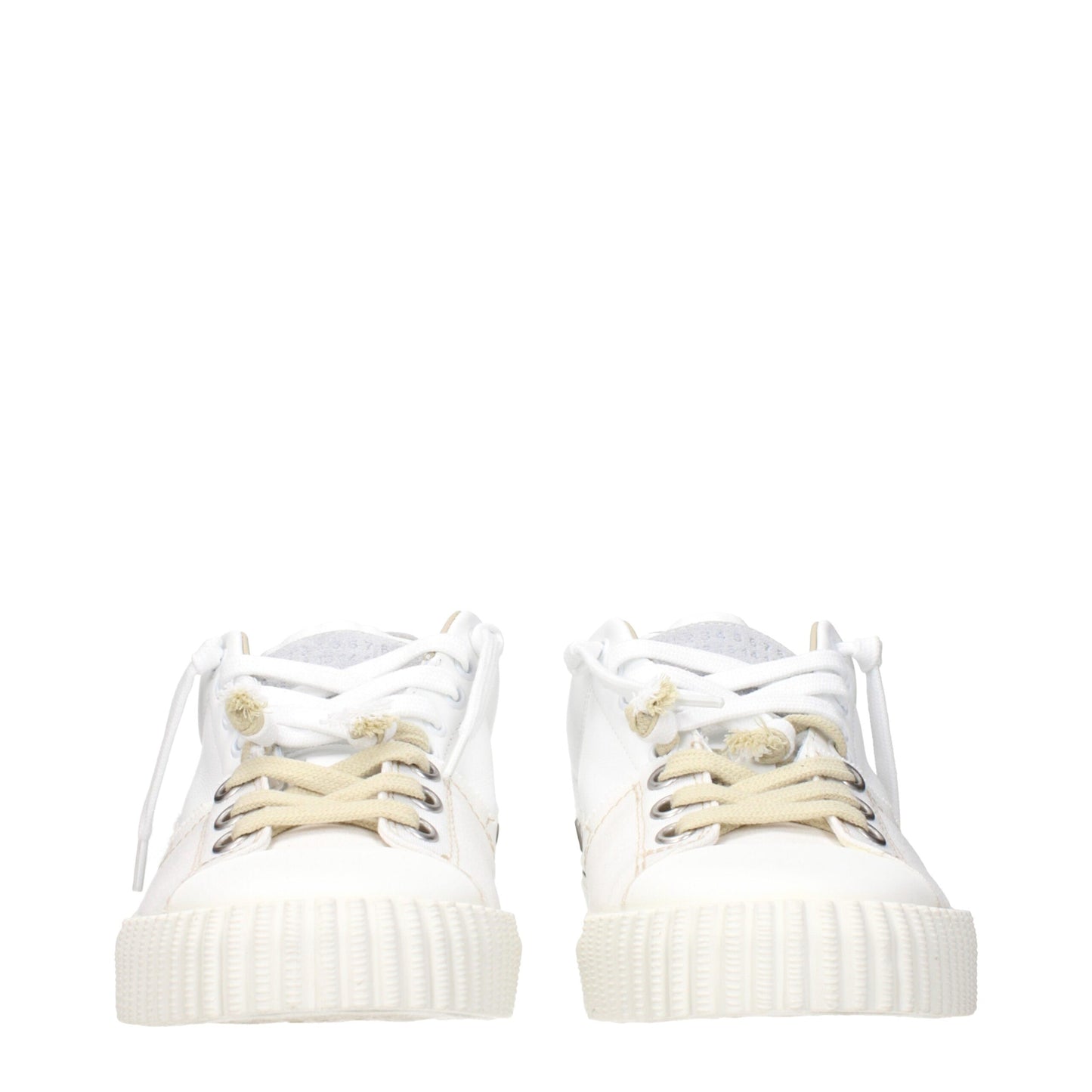 Maison Margiela White Leather Low Top Sneakers Maison Margiela