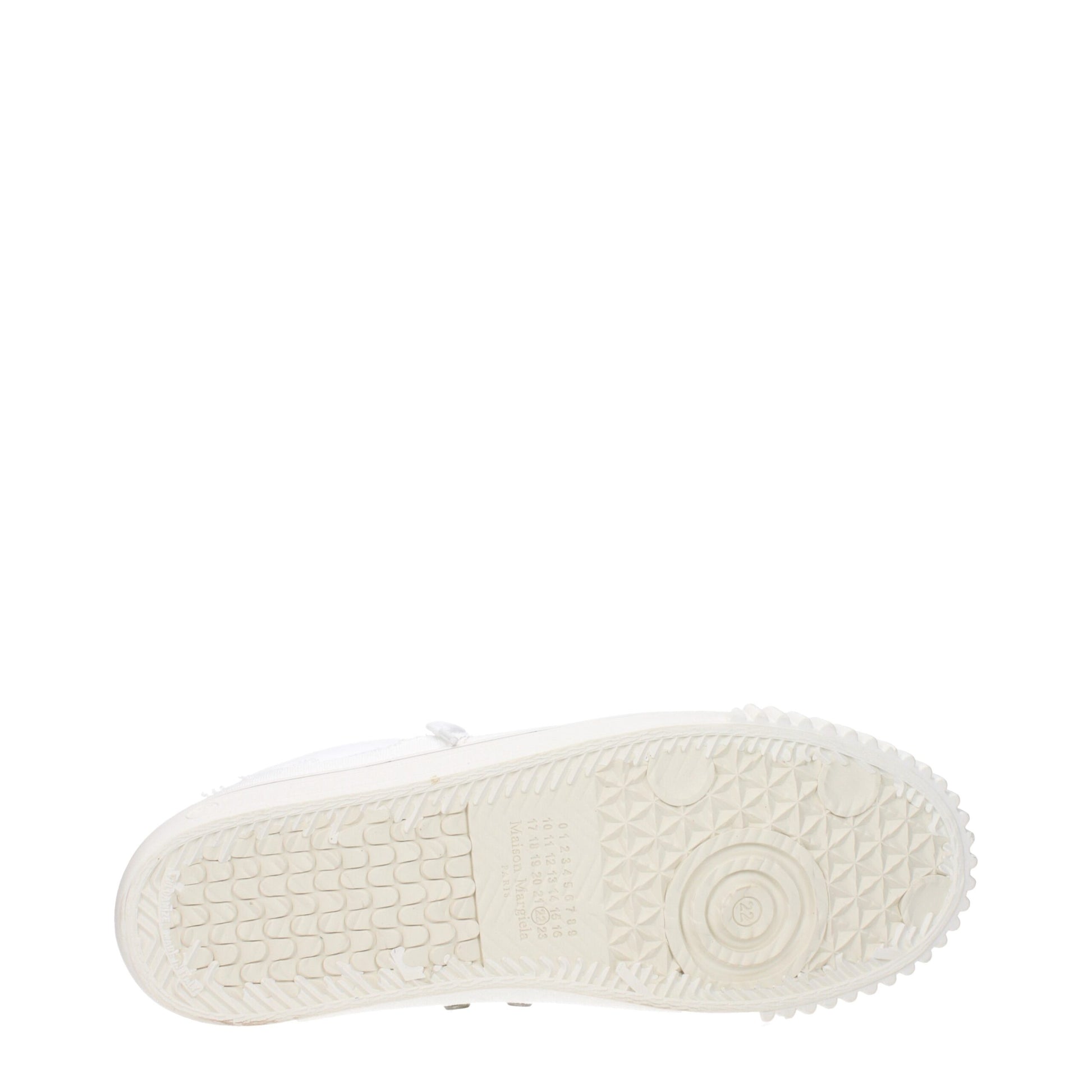 Maison Margiela White Leather Low Top Sneakers Maison Margiela