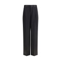 SA SU PHI Black Silk Casual Pants SA SU PHI