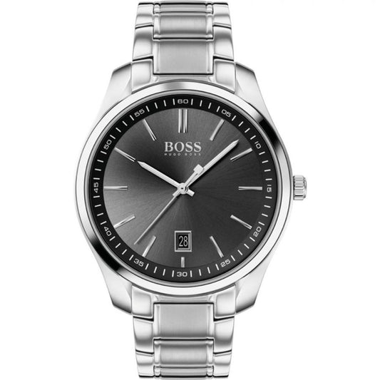 Hugo Boss Gray Stainless Steel Dress Watch Hugo Boss