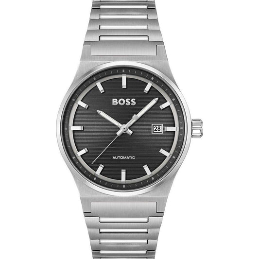 Hugo Boss Gray Stainless Steel Dress Watch Hugo Boss
