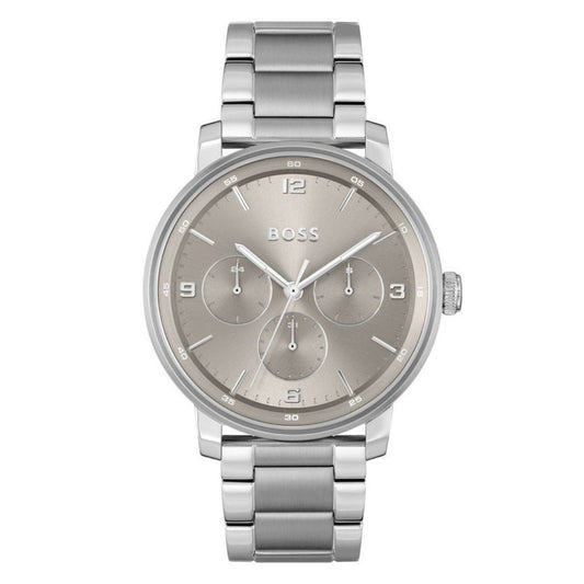 Hugo Boss Gray Stainless Steel Dress Watch Hugo Boss