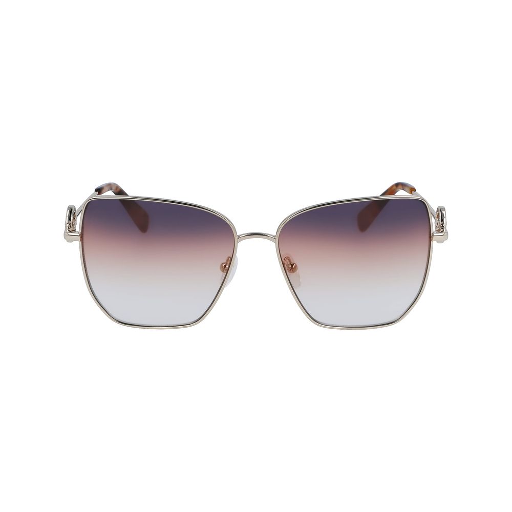 Longchamp Gold Metal Sunglasses Longchamp