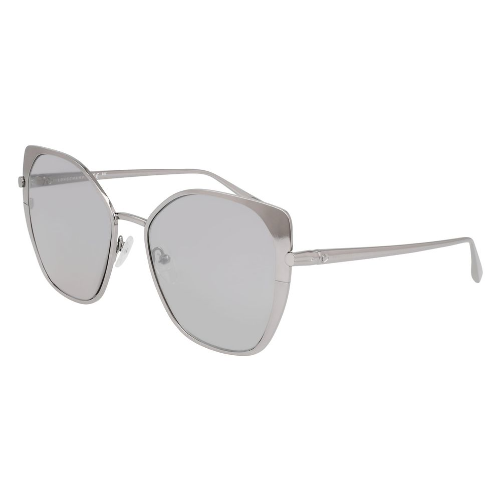Longchamp Gray Metal Sunglasses Longchamp