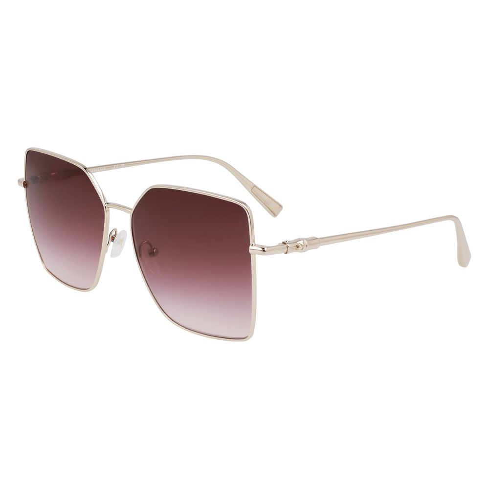 Longchamp Gold Metal Sunglasses Longchamp