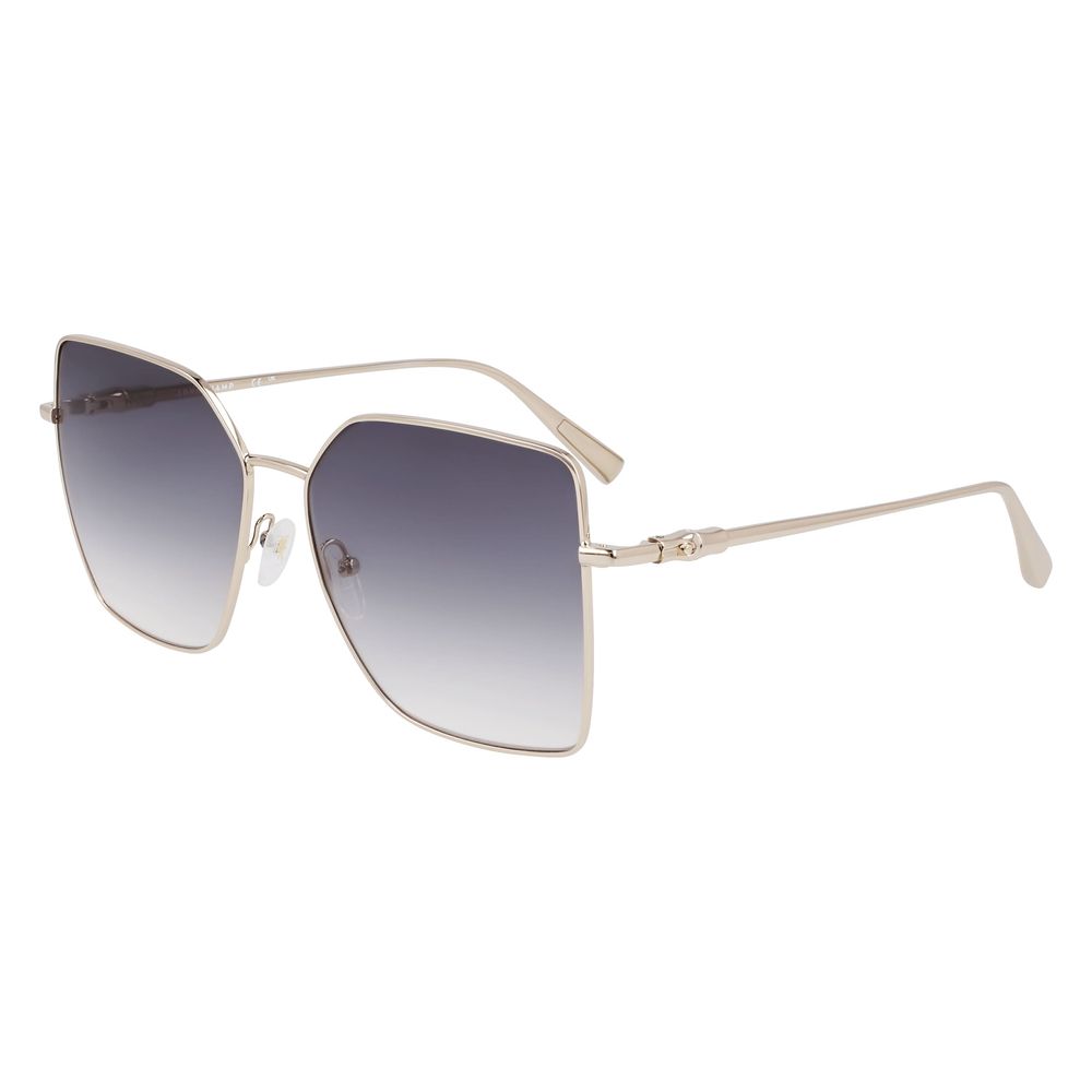 Longchamp Gold Metal Sunglasses Longchamp