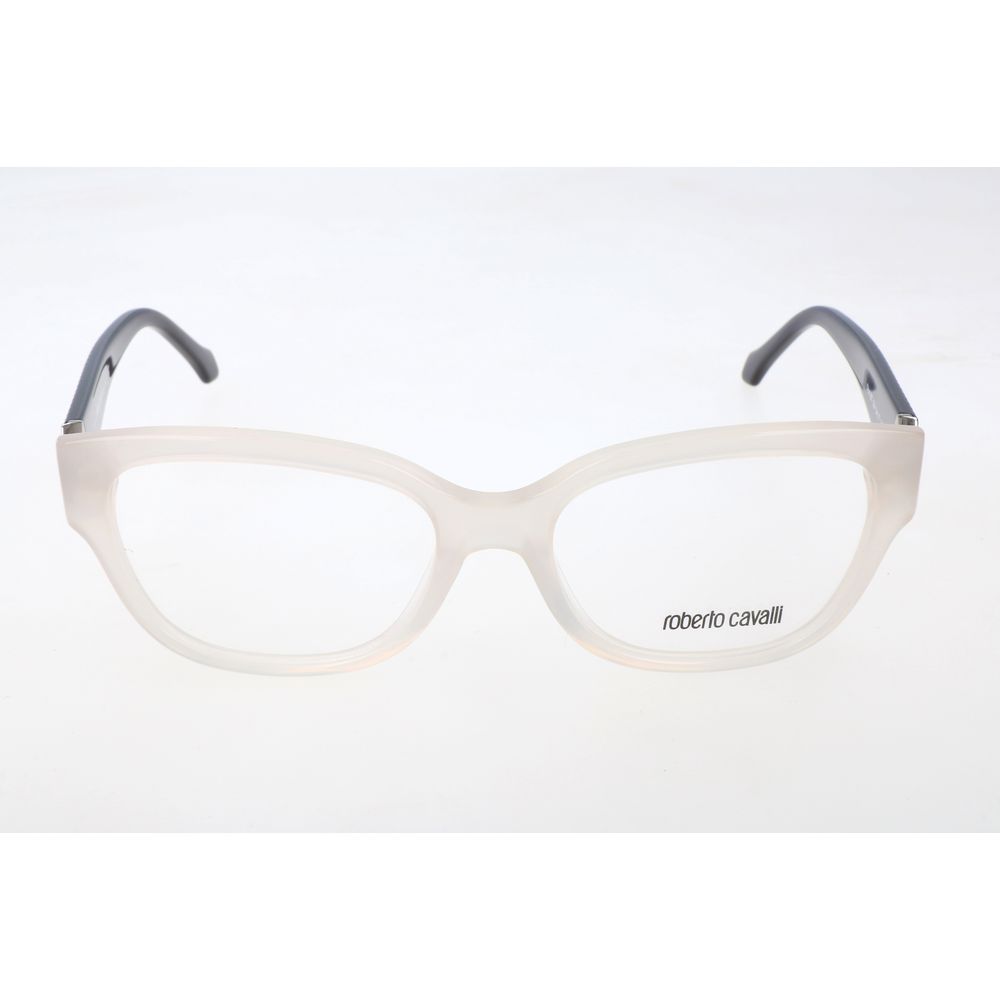 Roberto Cavalli White Acetate Glasses Frames