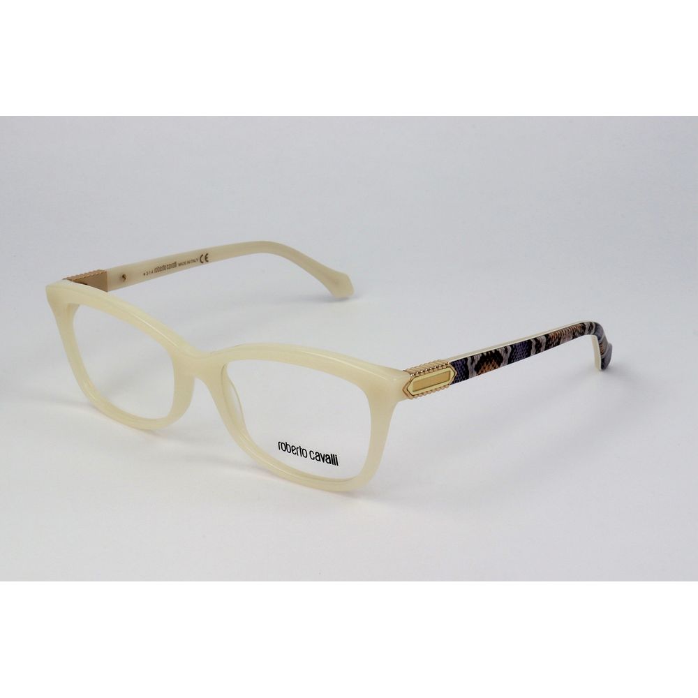 Roberto Cavalli White Acetate Glasses Frames