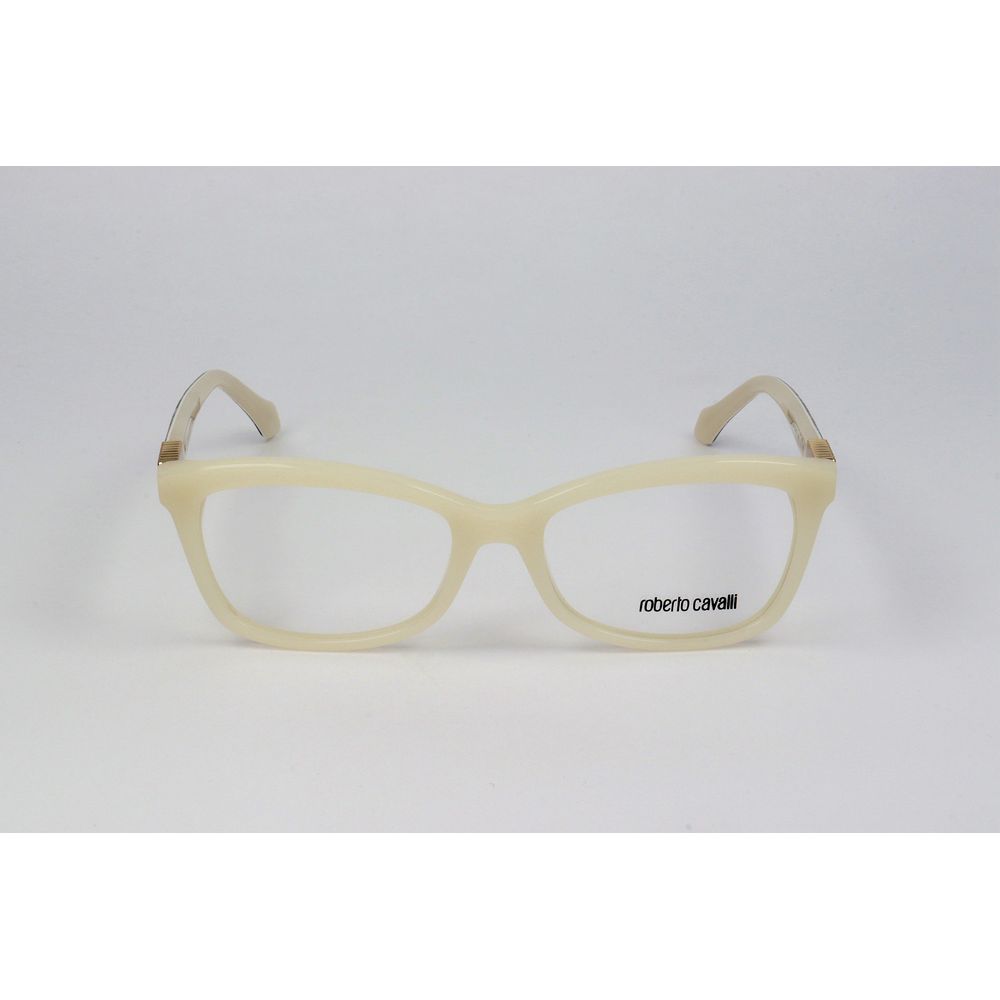 Roberto Cavalli White Acetate Glasses Frames